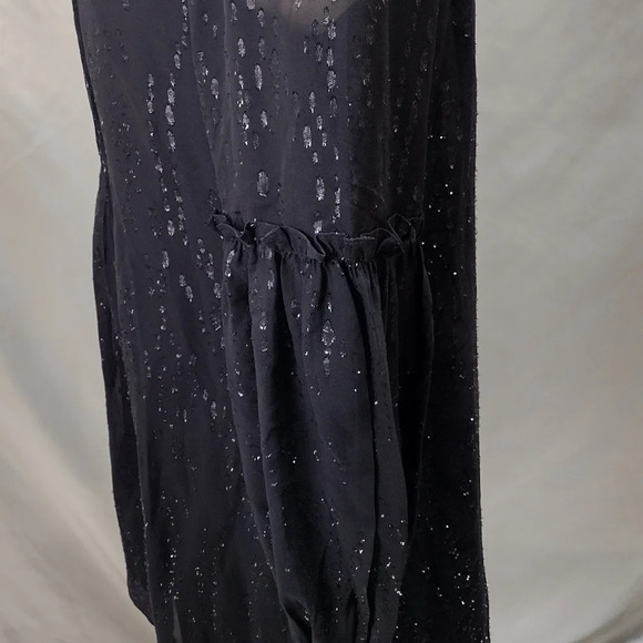 Lilly Pulitzer Cleme Silk Dress Onyx Fish Clip Chiffon Size 8 EUC - Picture 5 of 9